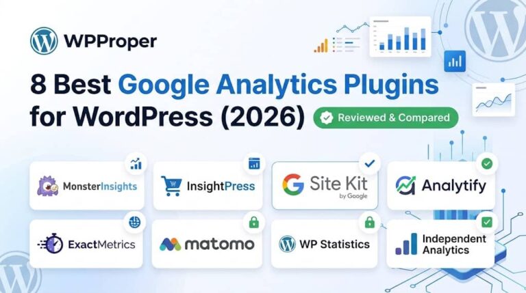8 Best Google Analytics Plugins for WordPress (2026) — Reviewed & Compared