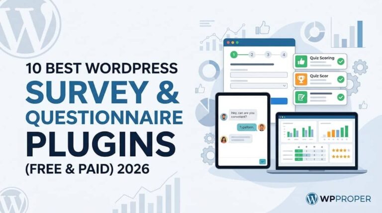 10 Best WordPress Survey and Questionnaire Plugins (Free & Paid) 2026