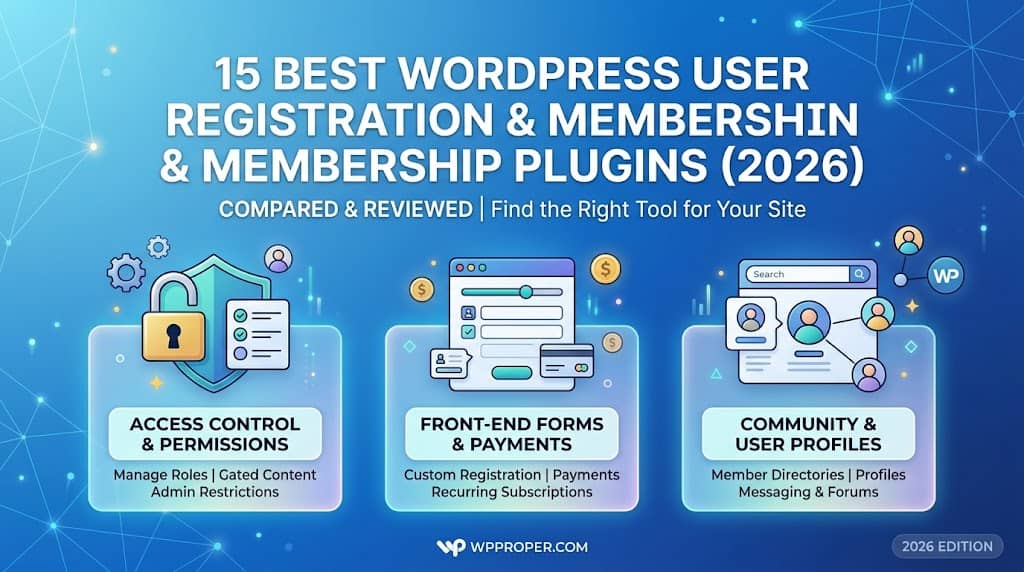 Best WordPress User Registration & Membership Plugins