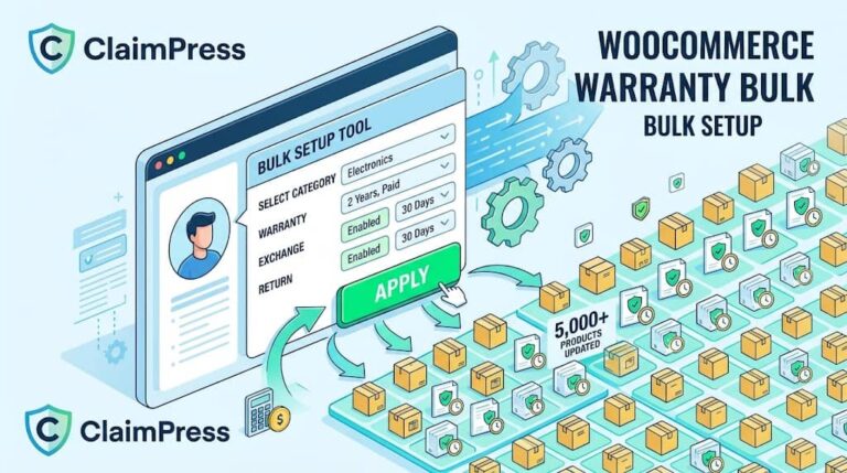 WooCommerce Warranty Bulk Setup: Apply ClaimPress Policies to Thousands of Products at Once