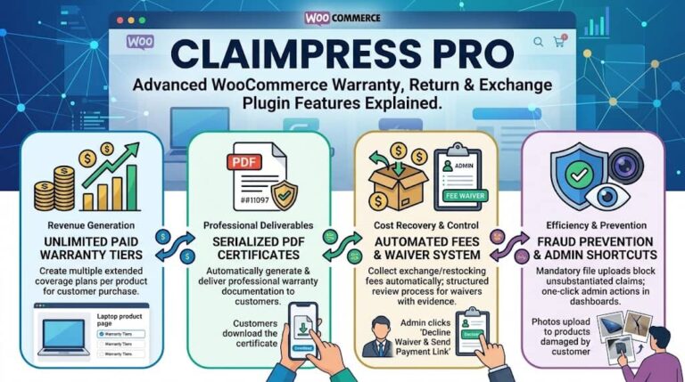 ClaimPress Pro: Advanced WooCommerce Warranty, Return & Exchange Plugin Features Explained