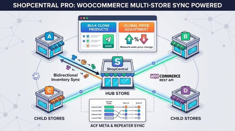 WooCommerce Multi Store Product & Inventory Sync: ShopCentral Pro Features Explained