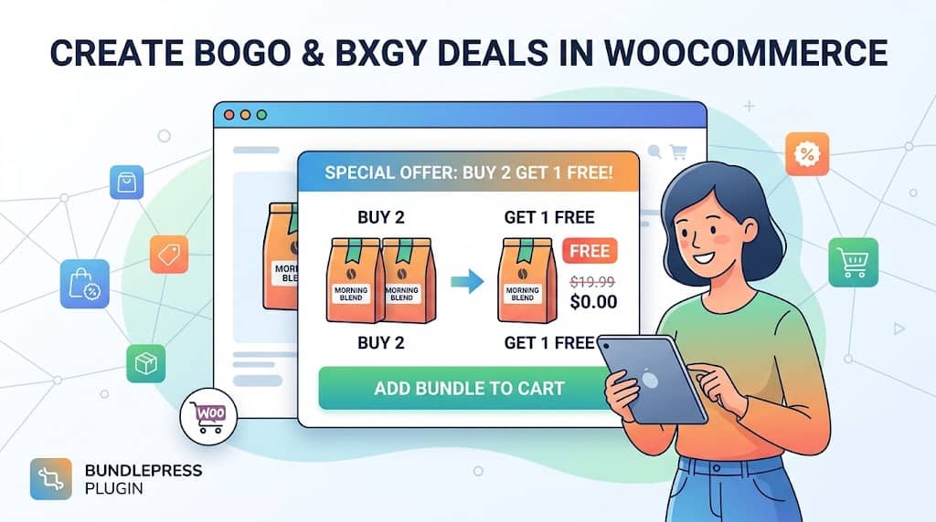 Buy X Get Y WooCommerce Bundle: How to Create BOGO & BXGY Deals with BundlePress